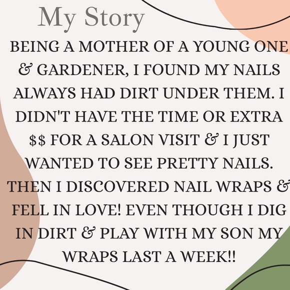 5 for $20 Nail Wraps- Georgia Peach - Picture 4 of 8